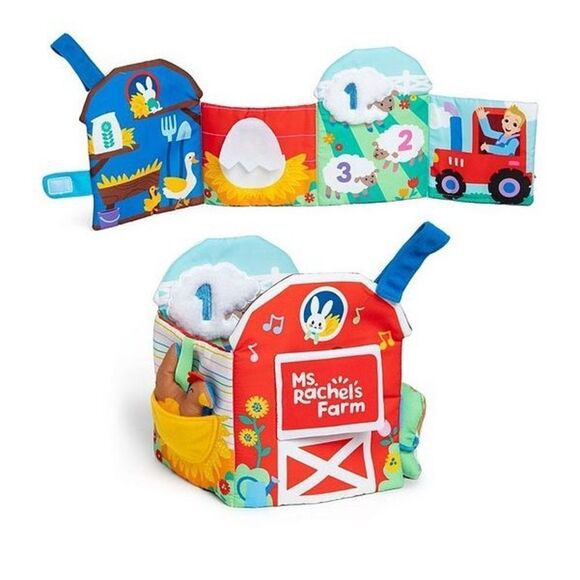 BNWT Ms. Rachel Sensory Learning Farm Foldable Soft Book For 3-18 Months - Picture 1 of 11